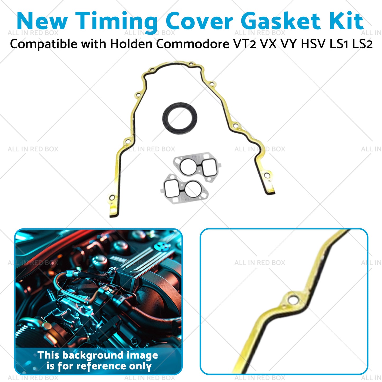 New Timing Cover Gasket Kit Suitable for Holden Commodore VX VY VT2 HSV LS1 LS2