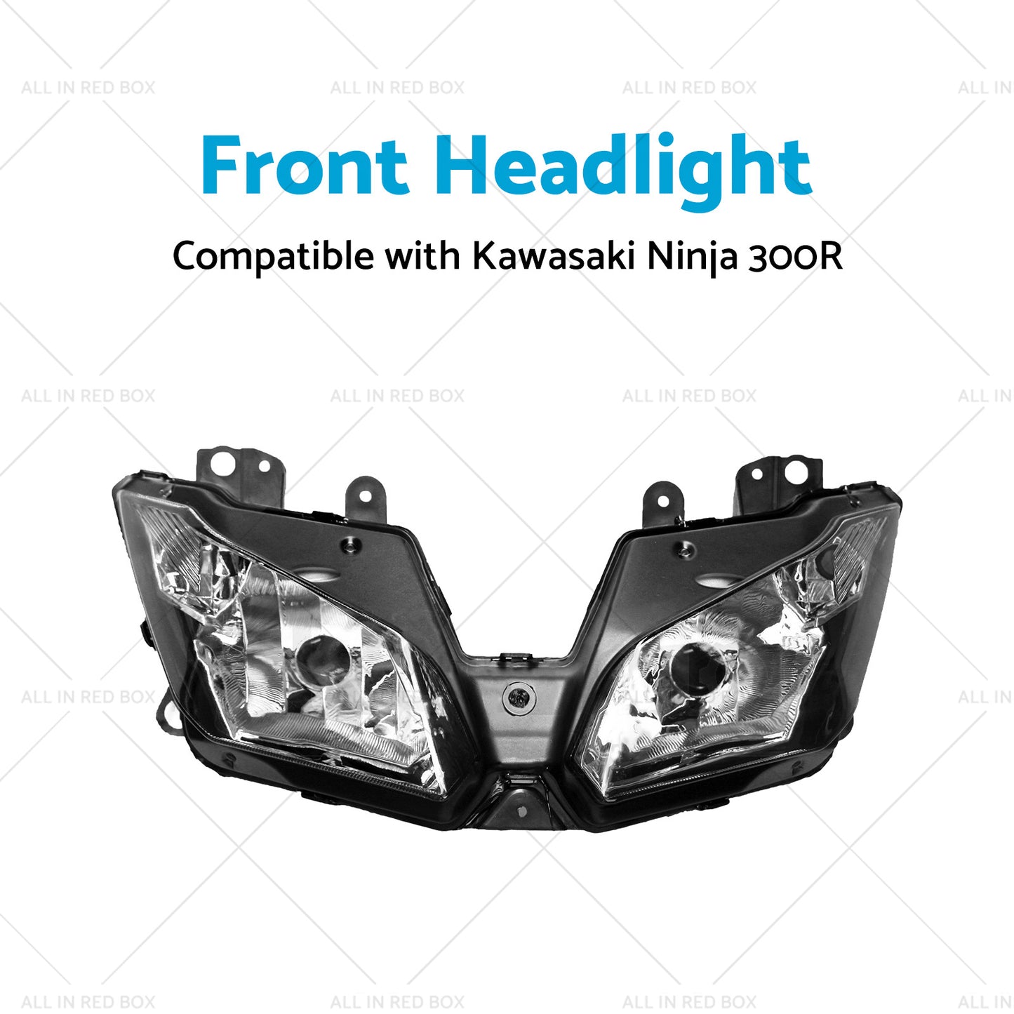 {{ Front Headlight Headlamp Assembly Suitable for Kawasaki Ninja 300R 2013-2018 }} - Buy Car Parts Online at {{ Kaka Auto Parts }}.