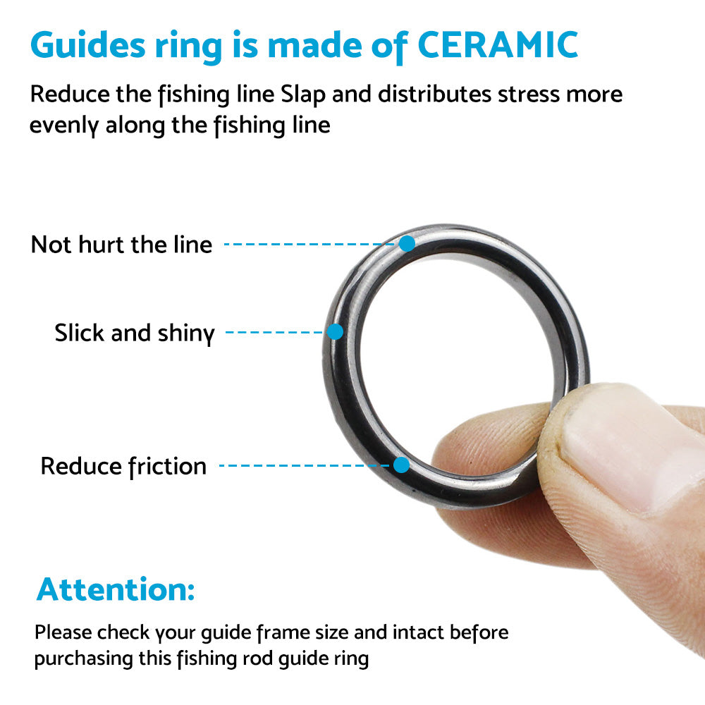{{ 160Pcs 3. 7mm-30mm Ceramic Fishing Rod Guide Rings Wear Resistant Rod Repair Kit }} - Buy Car Parts Online at {{ Kaka Auto Parts }}.