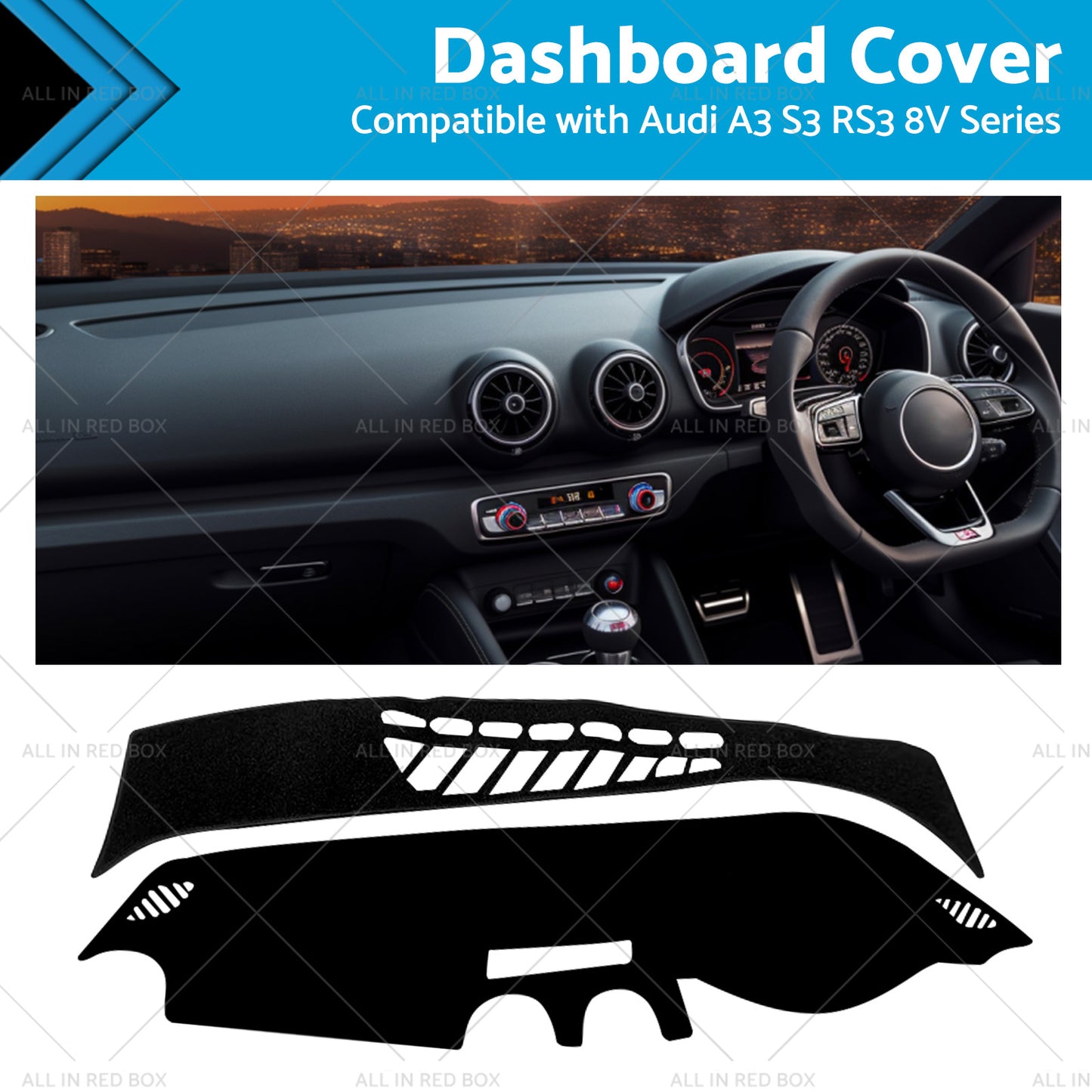 {{ Dash Mat Non-Slip Suitablefor Audi A3 S3 RS3 8V Series 2013-2018 Dashboard Cover }} - Buy Car Parts Online at {{ Kaka Auto Parts }}.