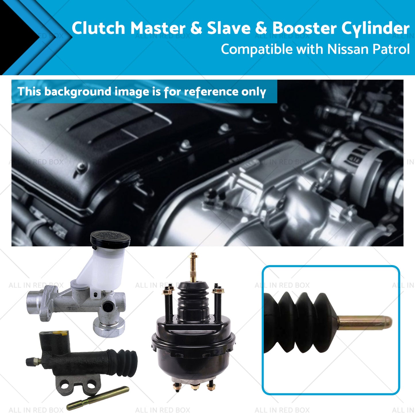 {{ Clutch Slave and Master and Booster Cylinder Suitable for Nissan Patrol GU Y61 }} - Buy Car Parts Online at {{ Kaka Auto Parts }}.