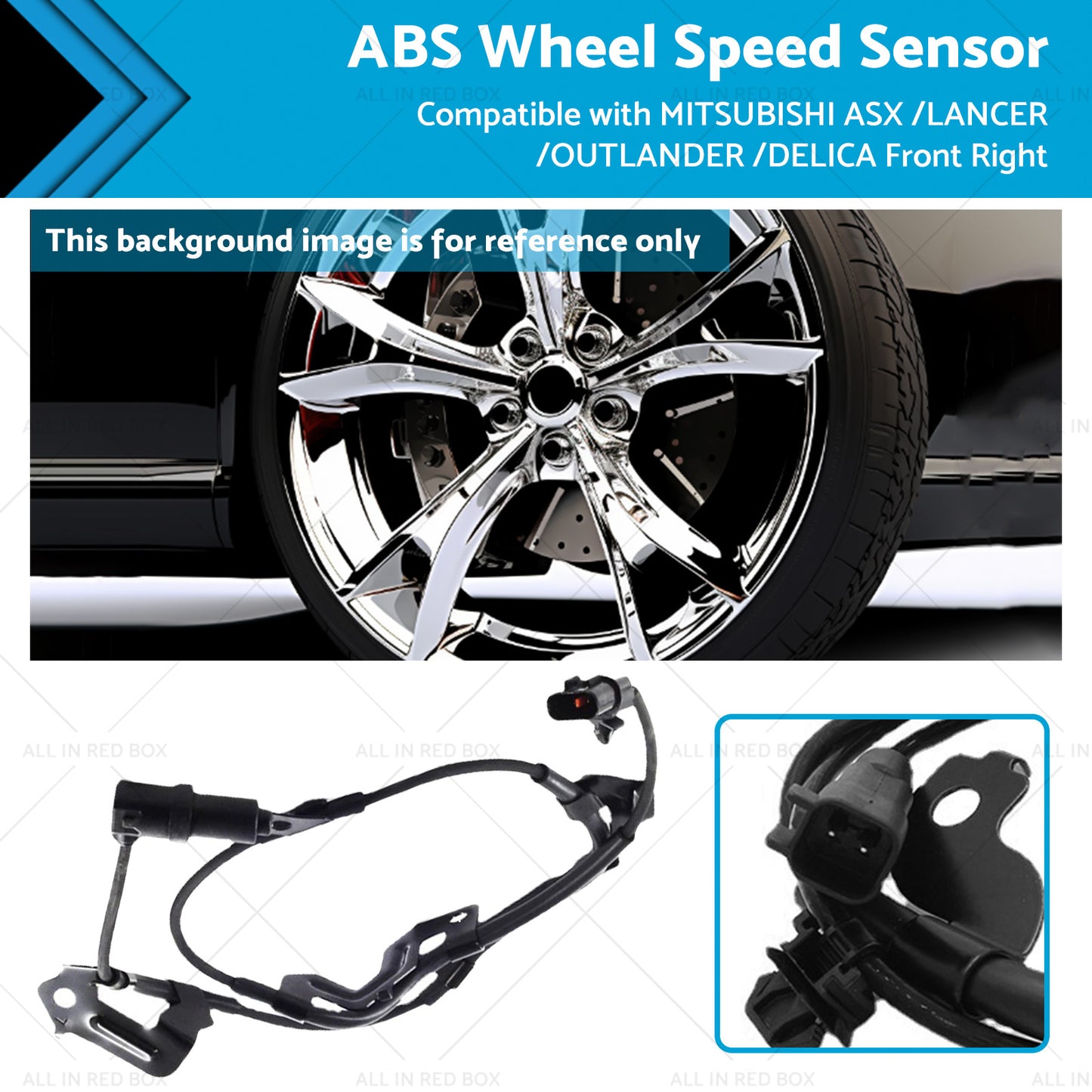 {{ ABS Wheel Speed Sensor Suitable for MITSUBISHI ASX LANCER Front Right 4670A576 }} - Buy Car Parts Online at {{ Kaka Auto Parts }}.