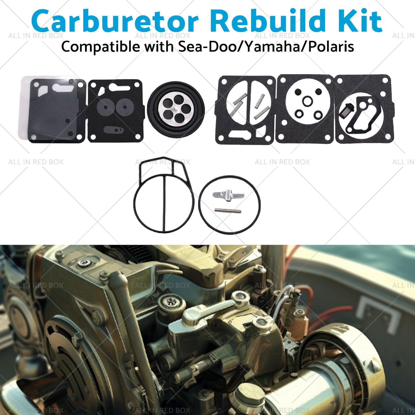{{ Carburetor Carb Rebuild Repair Jet Kit Suitable Sea-Doo SP SPI SPX HX GS GSI GSX }} - Buy Car Parts Online at {{ Kaka Auto Parts }}.