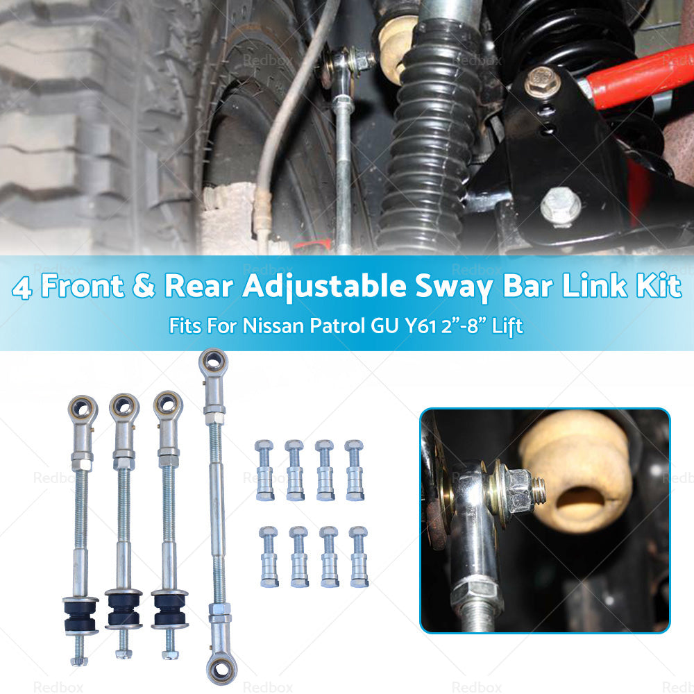 Front Rear Adjustable Sway Bar Link Suitable For Nissan Patrol GU Y61 2 inch -8 inch Lift