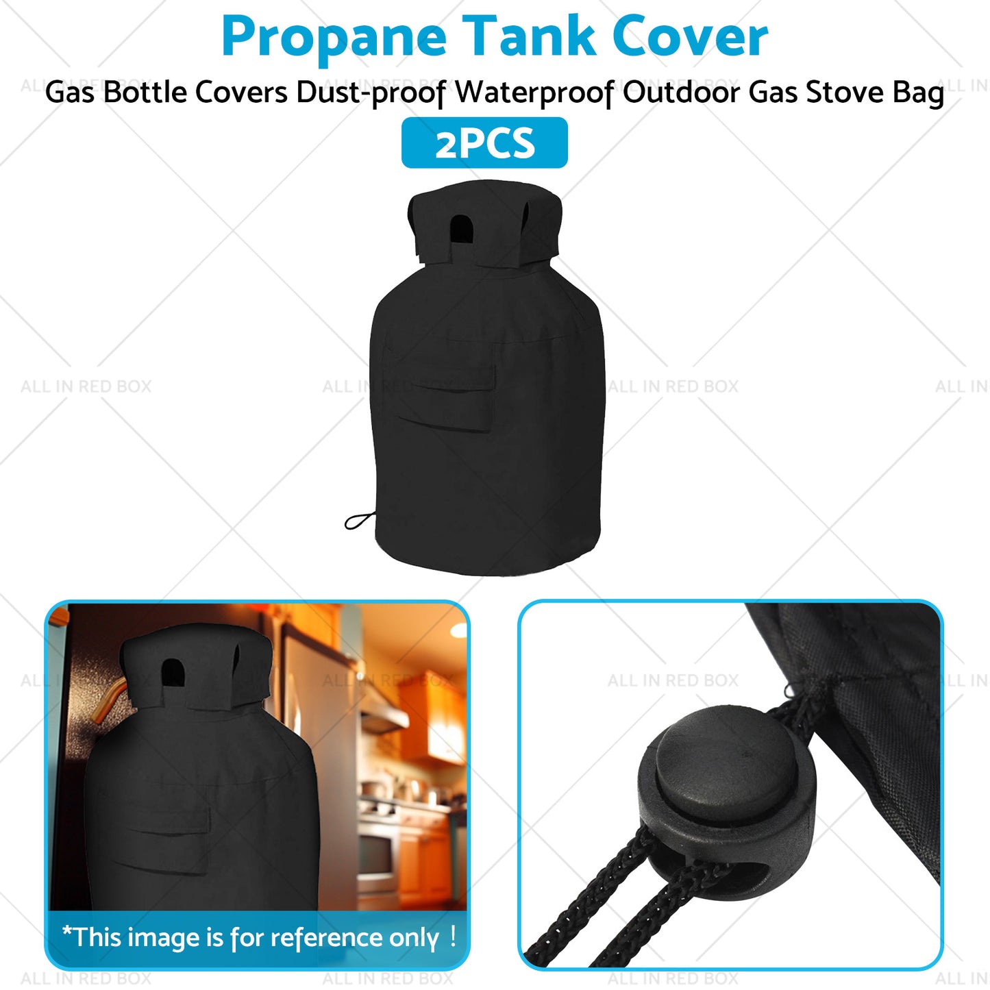 {{ 2PCS Propane Tank Cover Gas Bottle Covers Dust-proof Waterproof Gas Stove Bag }} - Buy Car Parts Online at {{ Kaka Auto Parts }}.