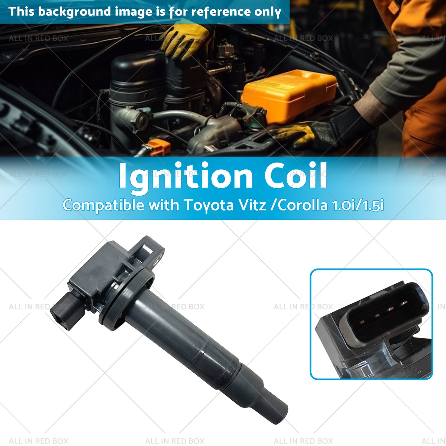 {{ 9091902240 Ignition Coil Suitable for Toyota Vitz 00 or Corolla 13 1. 0i or 1. 5i }} - Buy Car Parts Online at {{ Kaka Auto Parts }}.
