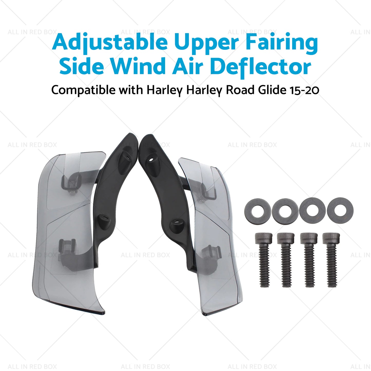 {{ Adjustable Upper Fairing Side Wind Air Deflector Suitable For Harley Road Glide }} - Buy Car Parts Online at {{ Kaka Auto Parts }}.