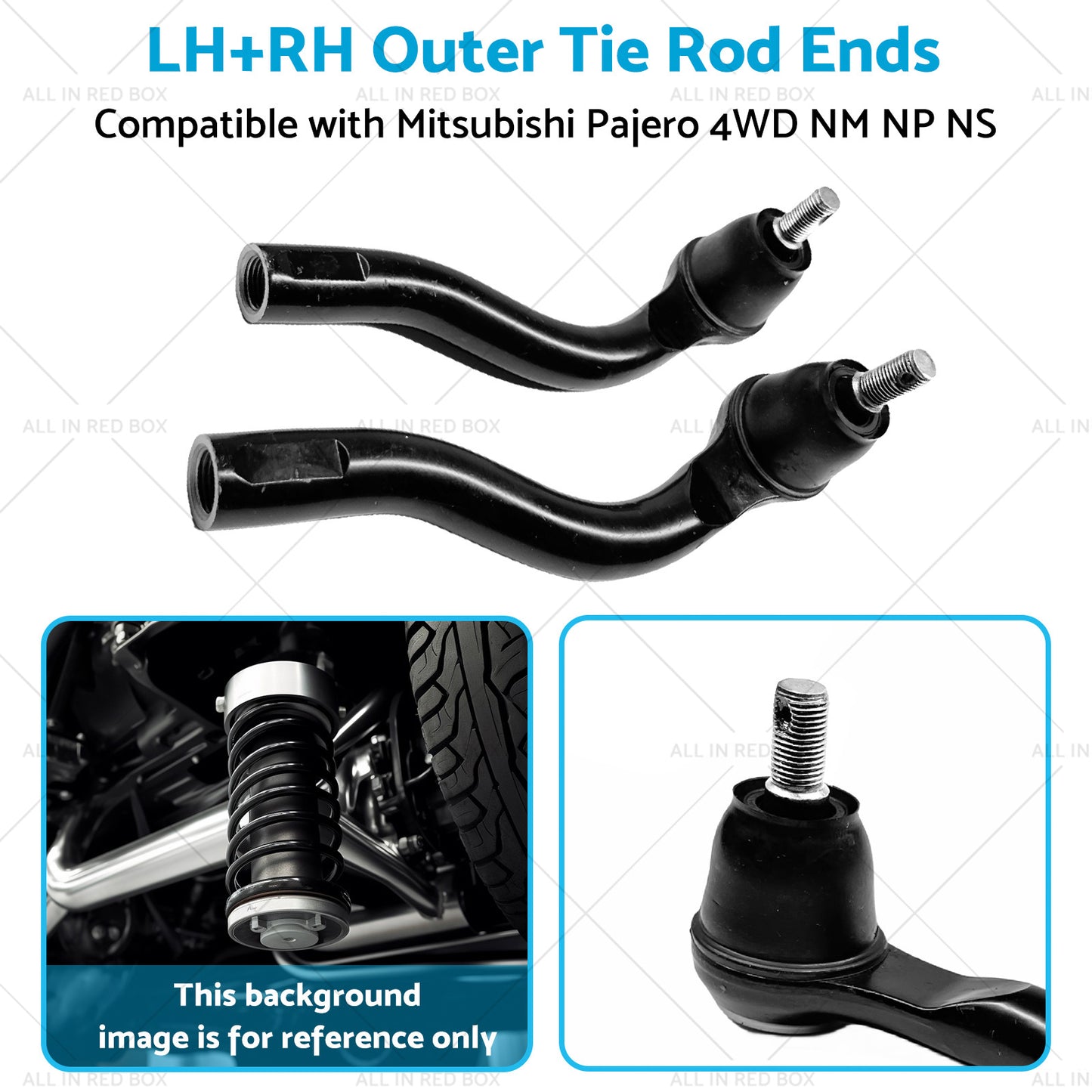 {{ LHRH Outer Tie Rod Ends Suitable for Mitsubishi Pajero Commercial Triton 4WD ML }} - Buy Car Parts Online at {{ Kaka Auto Parts }}.