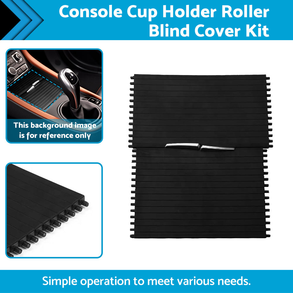 {{ Console Cup Holder Roller Blind Cover Kit Suitable For BMW X5 X6 E70 E71 07-14 }} - Buy Car Parts Online at {{ Kaka Auto Parts }}.