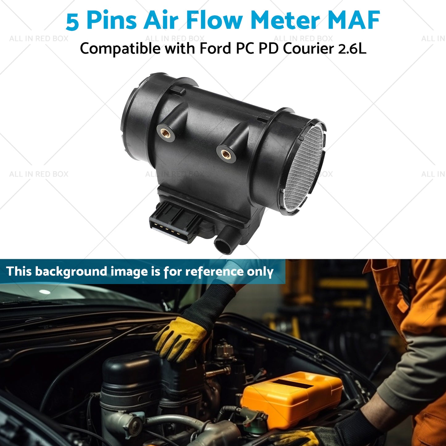 E5T50371 5 Pins Air Flow Meter MAF Suitable for Ford PC PD Courier 2. 6L 91-99