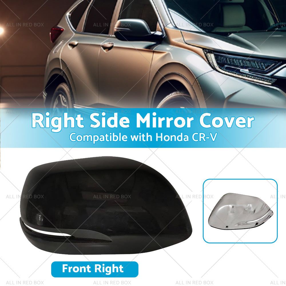 {{ RH Mirror Cover Housing Cap Suitable for Honda CR-V 12- NH731P Crystal Black }} - Buy Car Parts Online at {{ Kaka Auto Parts }}.