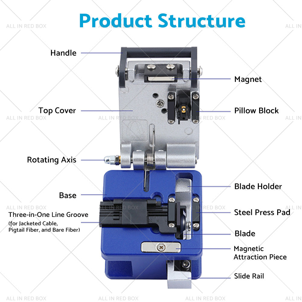 {{ Optical Fiber Cleaver Cutting Tools Collection Box Fiber Cutter NBN Tools }} - Buy Car Parts Online at {{ Kaka Auto Parts }}.