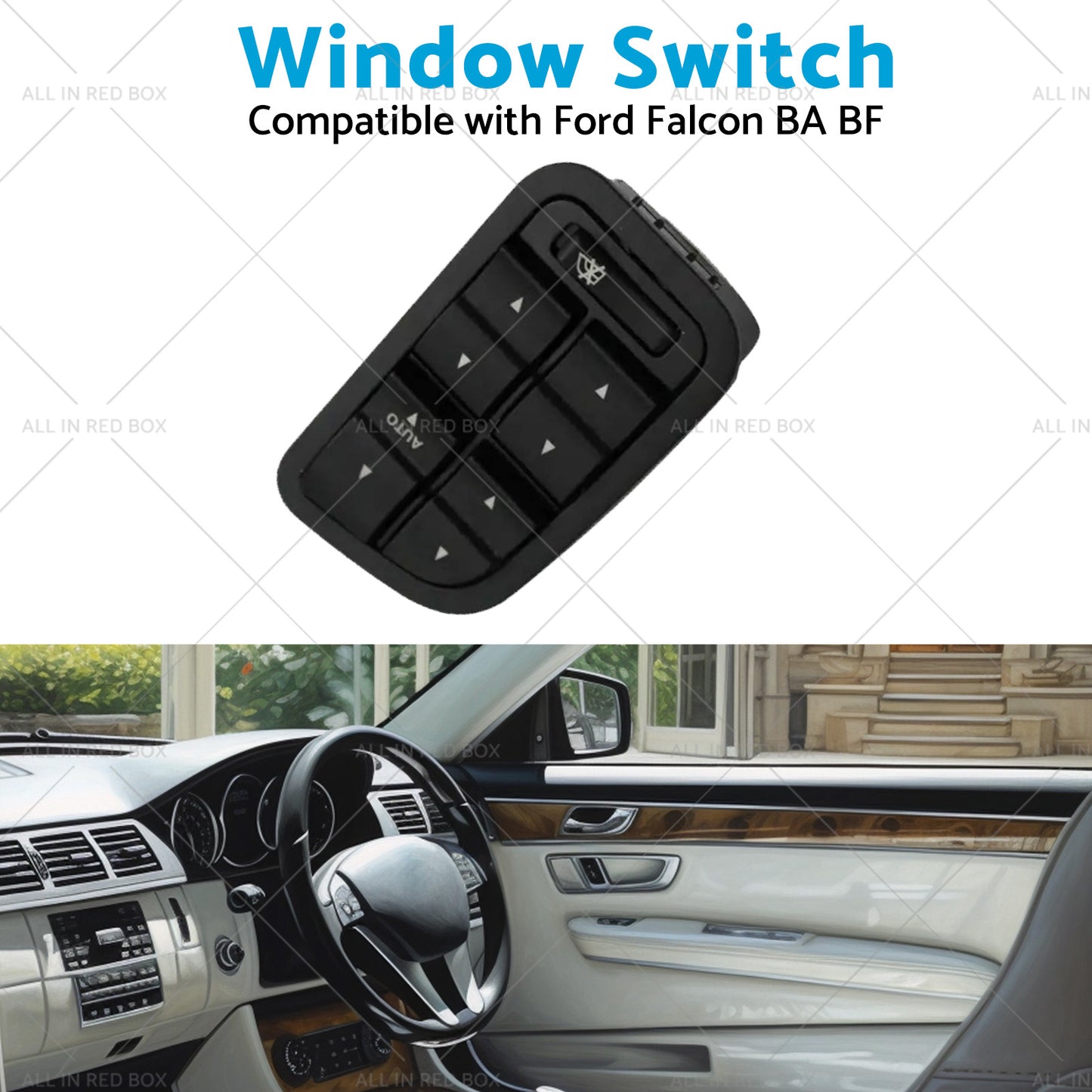 {{ Power Window Switch with Illumination Suitable for 2002-2008 Ford Falcon BA BF }} - Buy Car Parts Online at {{ Kaka Auto Parts }}.