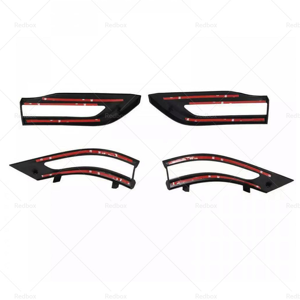 4PCS Gloss Tail Light Cover Trim Bezel Suitable For Jeep Grand Cherokee 14-20