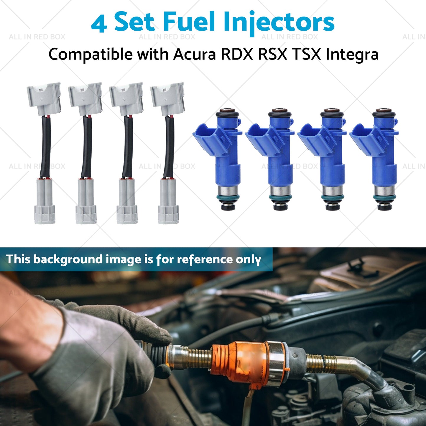 {{ 4 Set Fuel Injectors 16450-RWC-A01 Suitable for Acura RDX RSX TSX Integra 97-12 }} - Buy Car Parts Online at {{ Kaka Auto Parts }}.