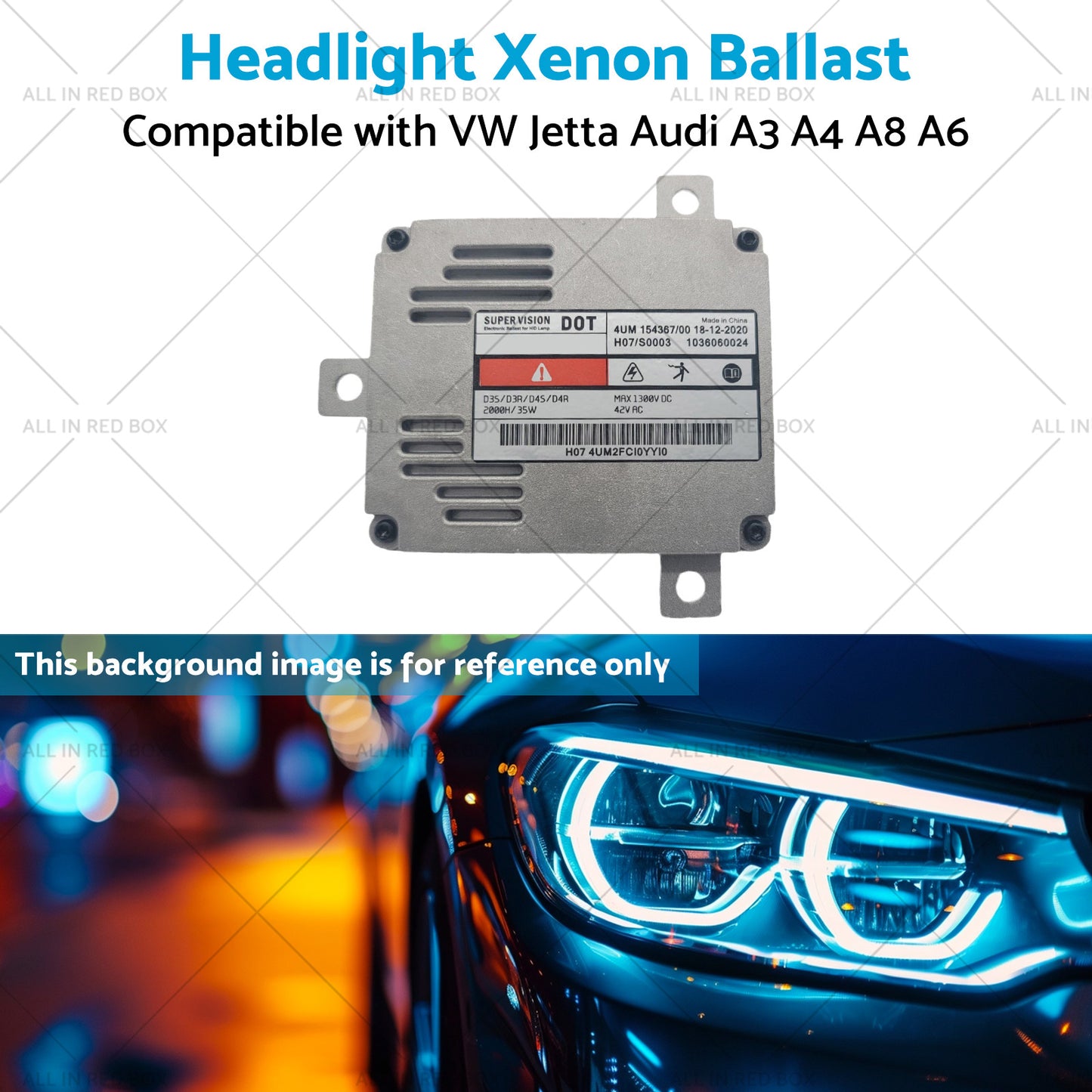 {{ 8K0941597B Headlight Xenon Ballast Suitable for VW Jetta Audi A3 A4 A8 A6 09-14 }} - Buy Car Parts Online at {{ Kaka Auto Parts }}.