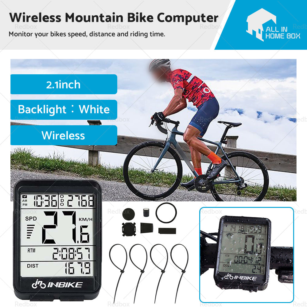 {{ Wireless Mountain Bike Computer Bicycle Speedometer Cycle Odometer Waterproof }} - Buy Car Parts Online at {{ Kaka Auto Parts }}.