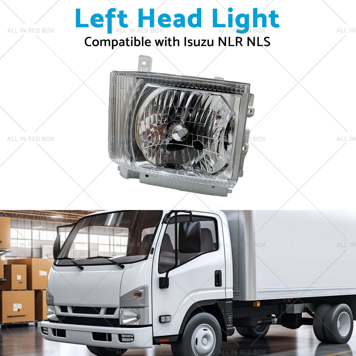 {{ LH Head Light Lamp Suitable for Isuzu NLR NLS NNR NPR NPS Truck 08-On }} - Buy Car Parts Online at {{ Kaka Auto Parts }}.