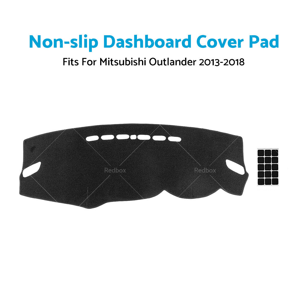 For Mitsubishi Outlander 2013-2018 RHD Dashmat Dashboard Sun Cover Dash Mat Pad