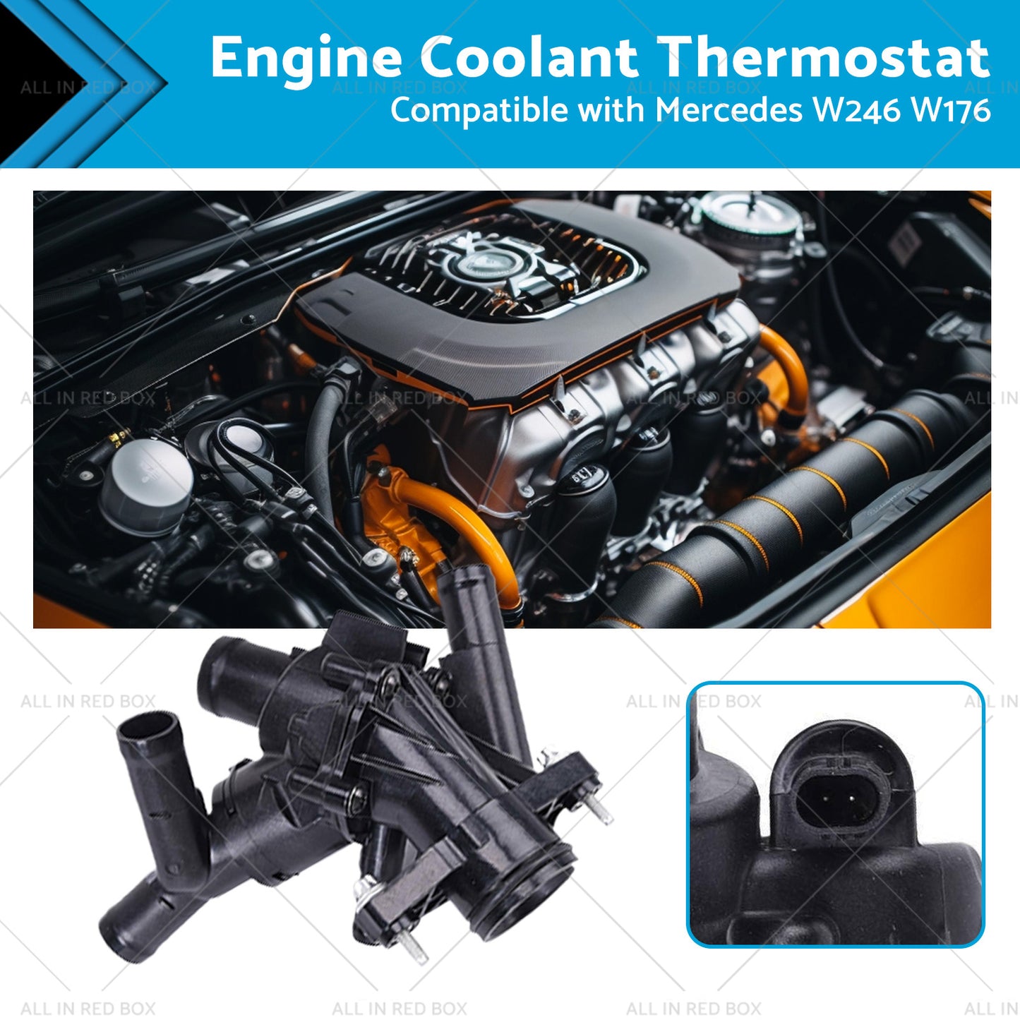 {{ Engine Coolant Thermostat Suitable for Mercedes W246 W176 C117 X117 X156 }} - Buy Car Parts Online at {{ Kaka Auto Parts }}.