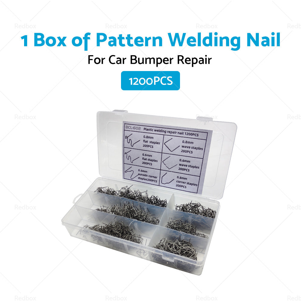 {{ 1200PCS Steel Hot Stapler Staples Repair Tools Kit For Plastic Welder Car Bumper }} - Buy Car Parts Online at {{ Kaka Auto Parts }}.