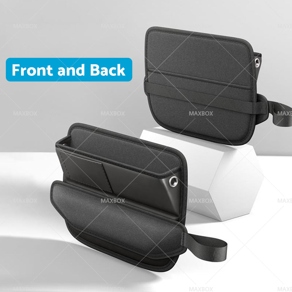 {{ Car Seat Gap Storage Bag Organizer PU Leather With Exclusive Charging Cable Hole }} - Buy Car Parts Online at {{ Kaka Auto Parts }}.