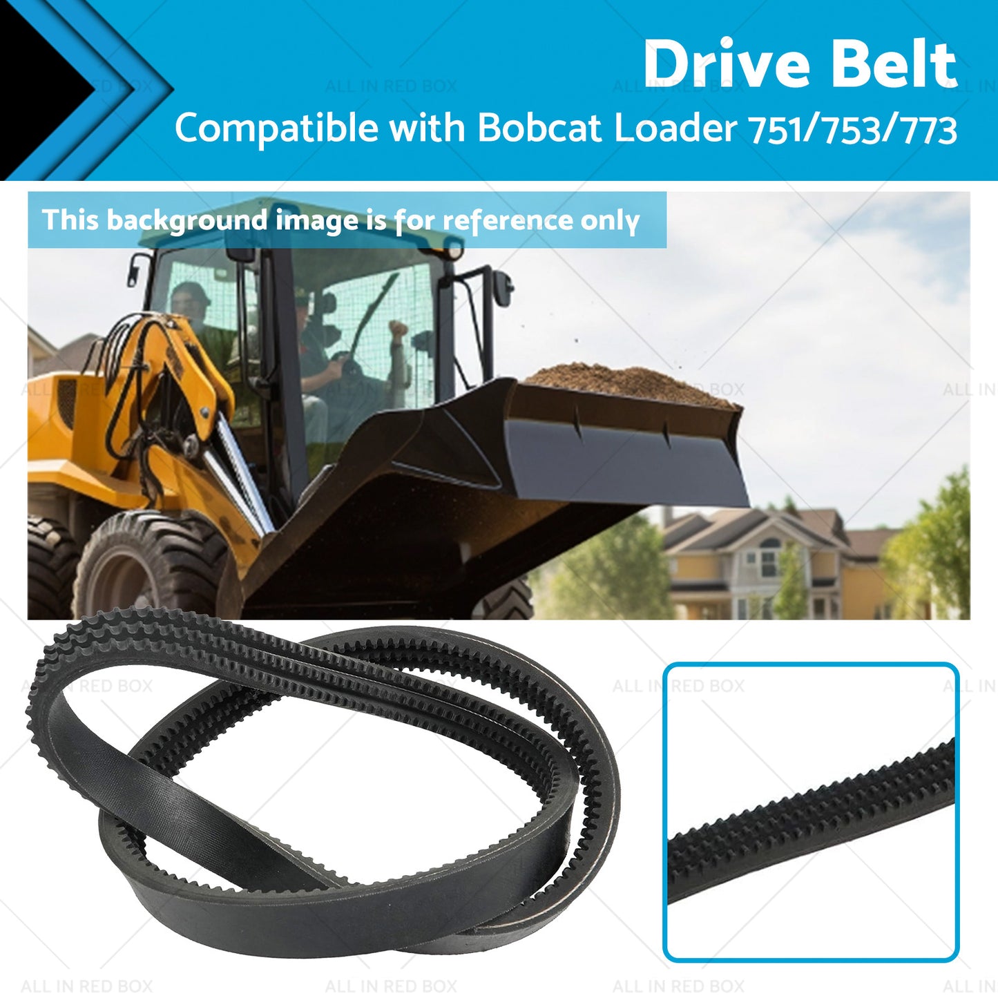 {{ Hydraulic Pump EPDM Drive Belt Suitable for Bobcat 6672021 430 435 751 753 773 }} - Buy Car Parts Online at {{ Kaka Auto Parts }}.