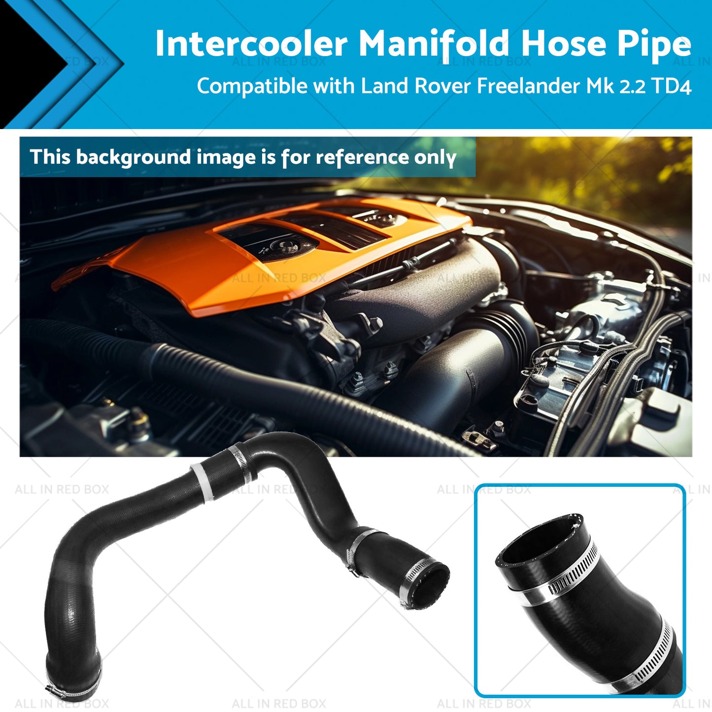 {{ Intercooler Manifold Hose Pipe Suitable for Land Rover Freelander Mk TD4 06-14 }} - Buy Car Parts Online at {{ Kaka Auto Parts }}.