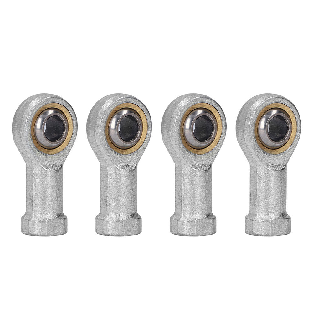10x Zinc 6mm Female Spherical Plain Rose Joint Bearings Suitable For Left-Hand Threaded Applications