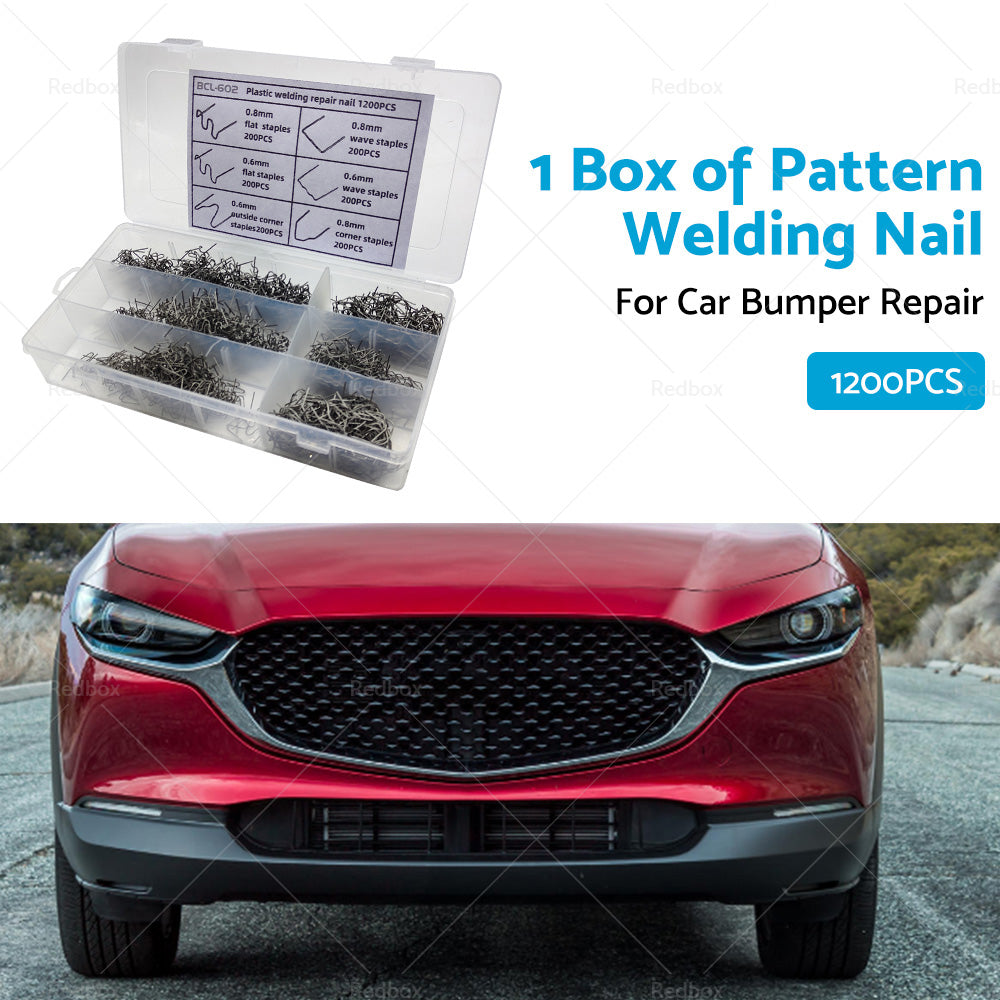 {{ 1200PCS Steel Hot Stapler Staples Repair Tools Kit For Plastic Welder Car Bumper }} - Buy Car Parts Online at {{ Kaka Auto Parts }}.