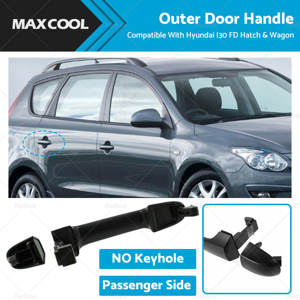 {{ Front LH, Rear LH RH Outer Door Handle NO Keyhole Suitable for Hyundai i30 FD }} - Buy Car Parts Online at {{ Kaka Auto Parts }}.