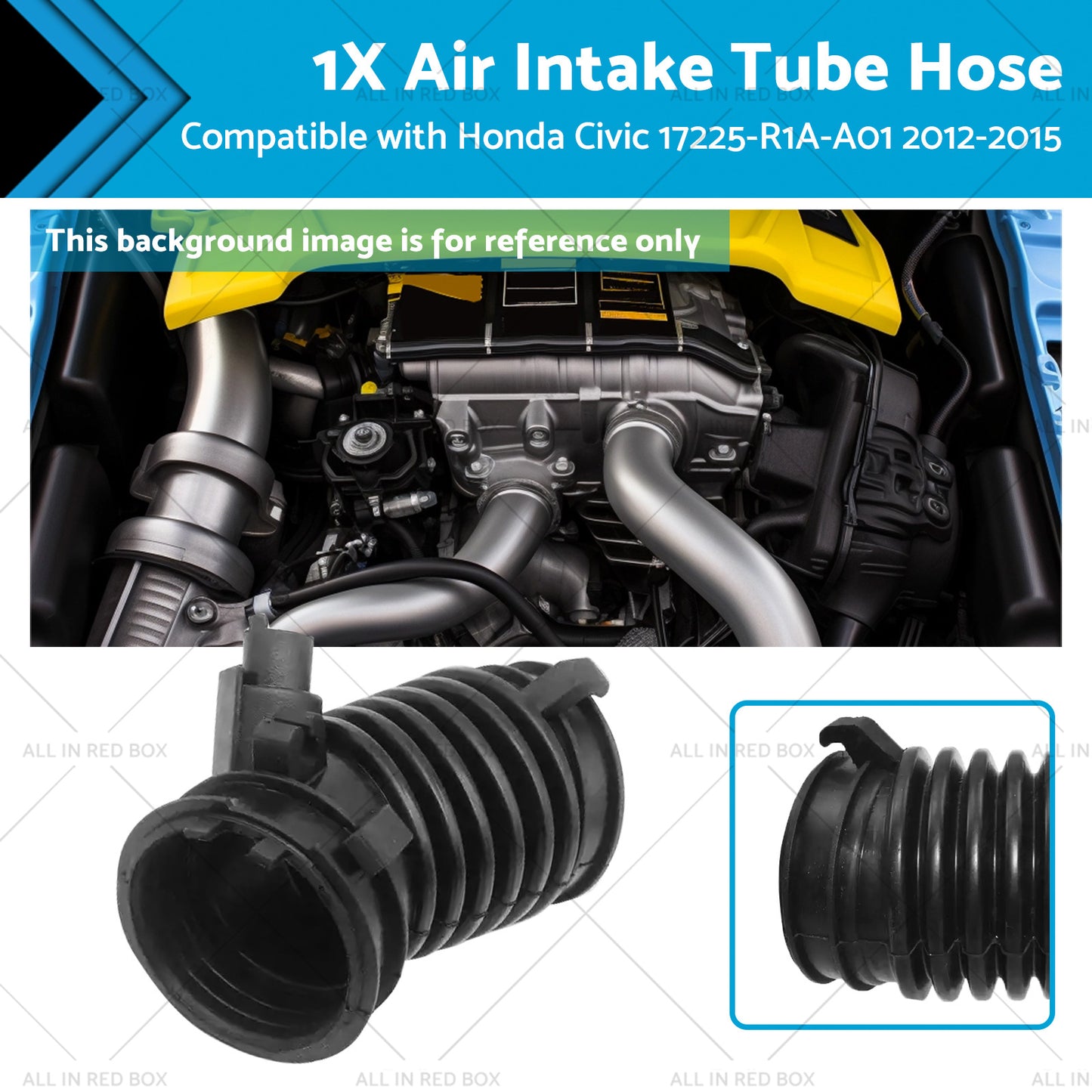 {{ 1 PCS Car Air Intake Tube Hose Suitable For Honda Civic 17225-R1A-A01 2012-2015 }} - Buy Car Parts Online at {{ Kaka Auto Parts }}.
