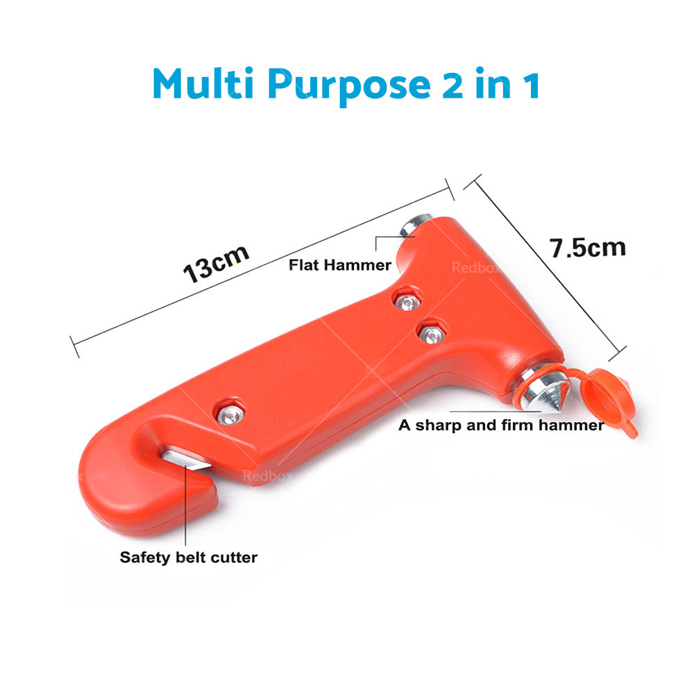 4x Emergency Safety Hammer Breaker Car Cutter Window Belt 2 in 1 Tool Bus Glass