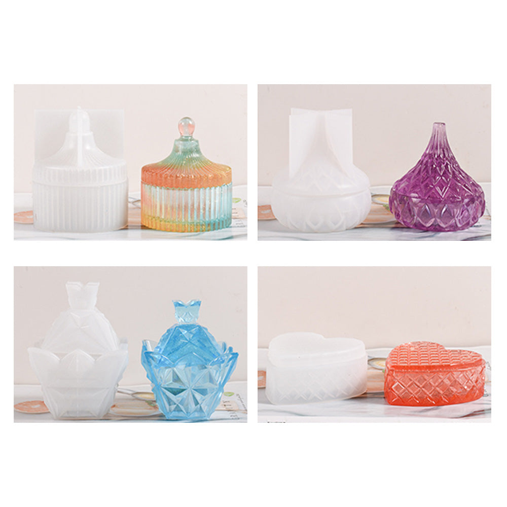 {{ Silicone Epoxy Resin Mold Jewelry Storage Box Pyramid Trinket Heart Organizer }} - Buy Car Parts Online at {{ Kaka Auto Parts }}.