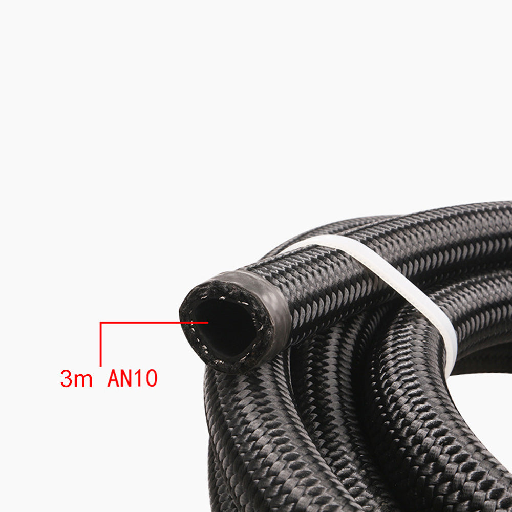 Aluminium Baffled Engine Oil Catch Can 0. 75L 2 Port AN10 3M Hose Fitting Kit