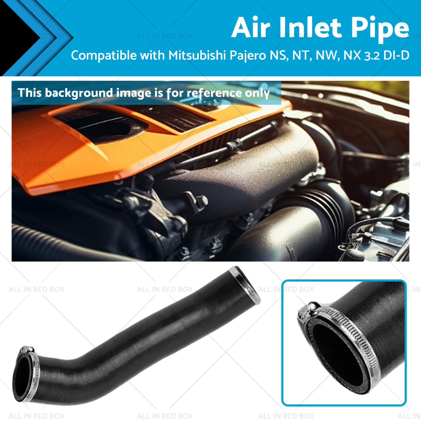 {{ Charge Air Pipe Inlet Hose Suitable for Mitsubishi Pajero IV V80 1505A361 }} - Buy Car Parts Online at {{ Kaka Auto Parts }}.