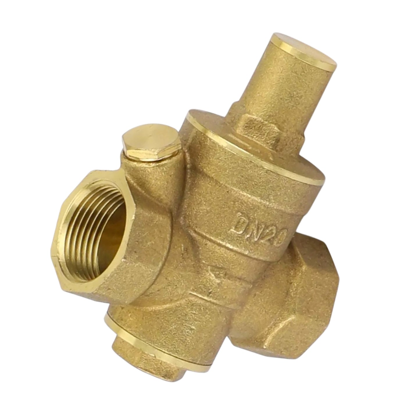 DN15/20/25 Brass Adjustable Water Pressure Reducing Valve with Gauge