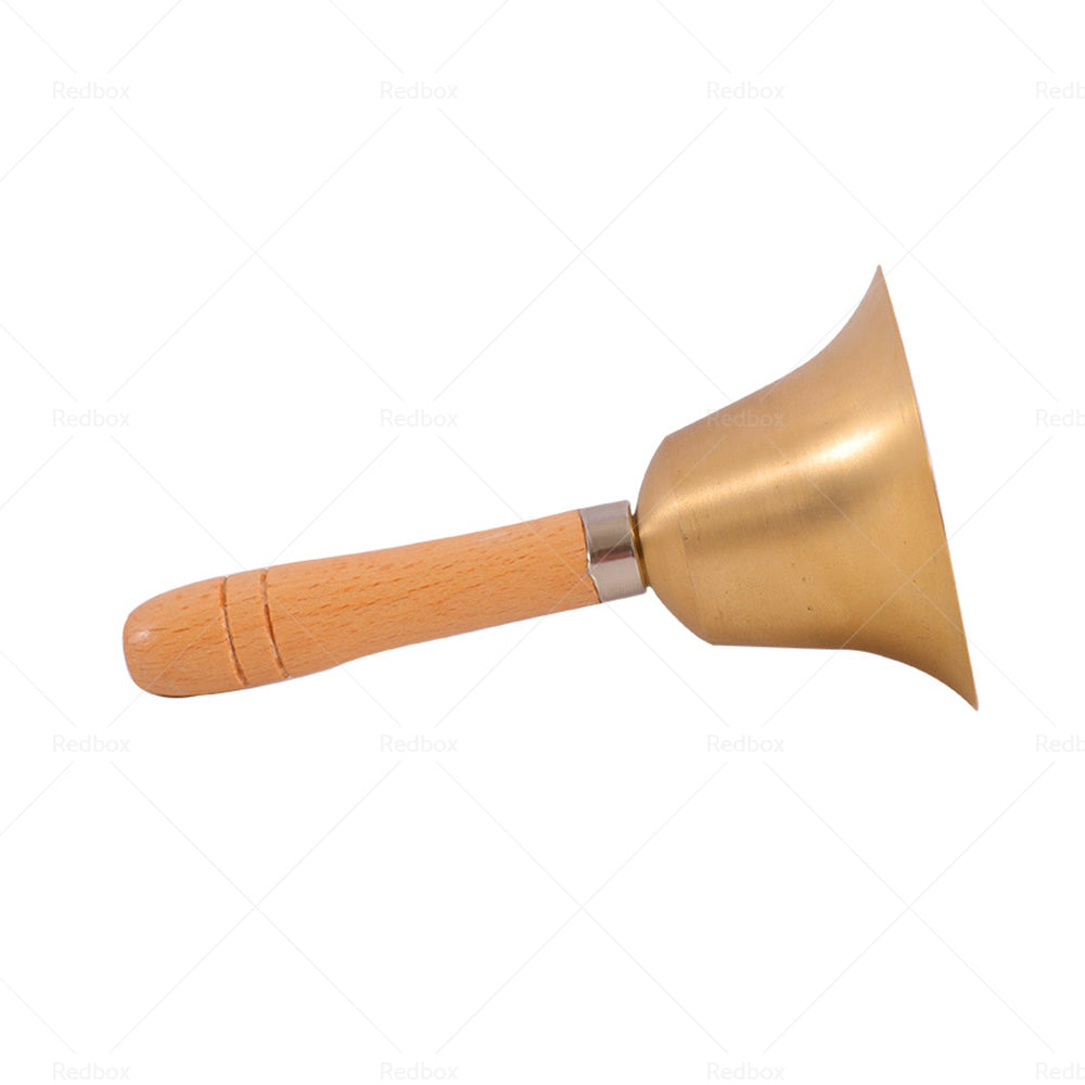 Brass Hand Bell Loud Call Bell Handbell Desk Ringbell for Wedding Festival