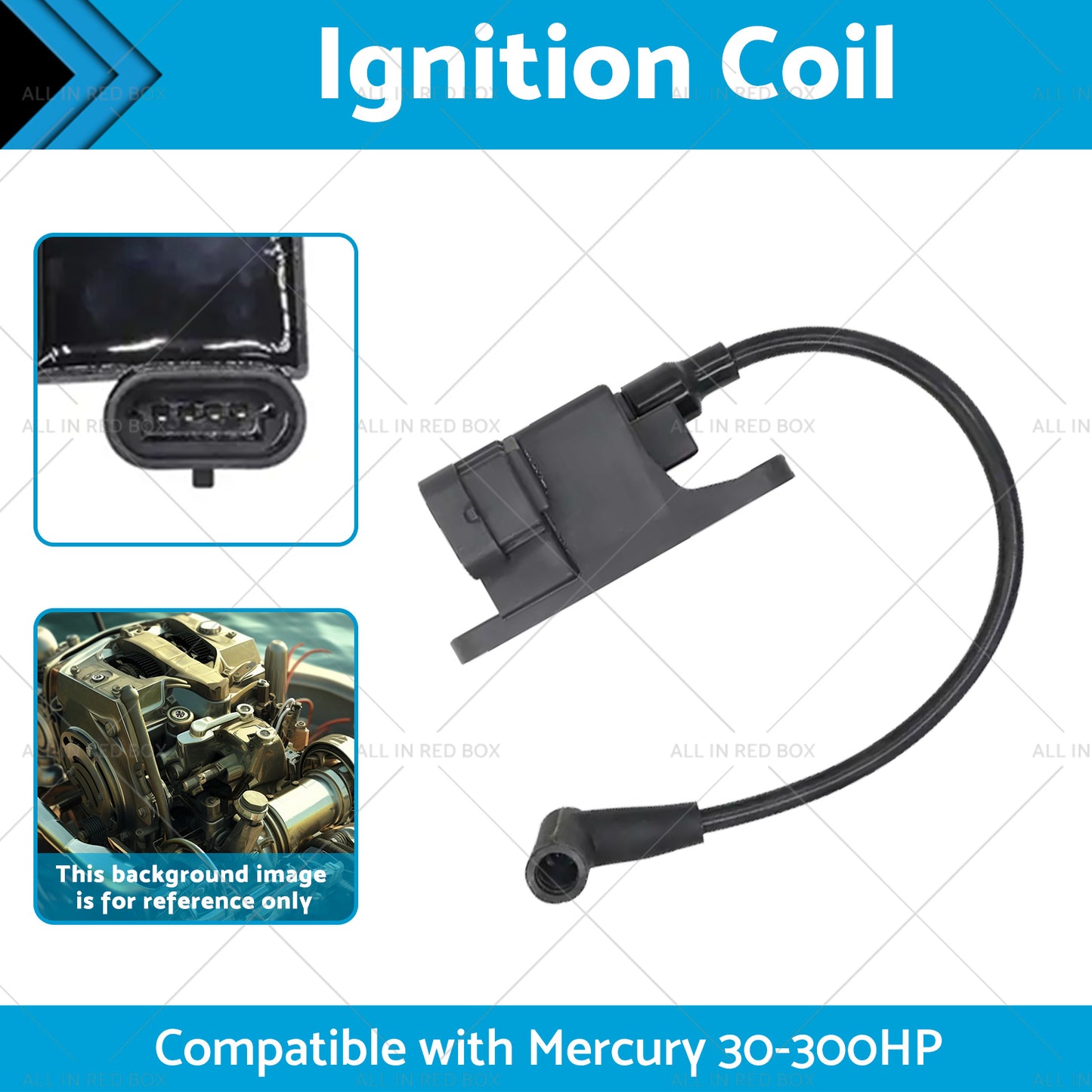 {{ 827509A10 114-7509 3x Ignition Coils Suitablefor Mercury 30-300HP Outboard Motor }} - Buy Car Parts Online at {{ Kaka Auto Parts }}.