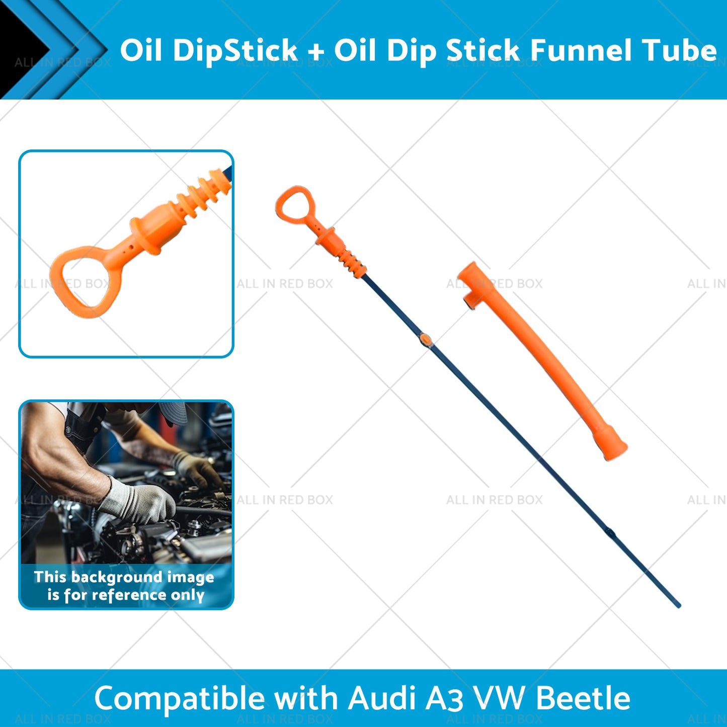 Oil DipStick Oil Dip Stick Funnel Tube Suitable for 98-10 Audi A3 VW Beetle
