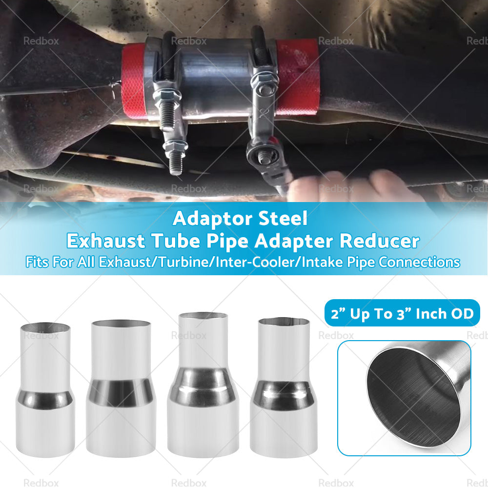 {{ 2 Up To 3 Inch OD Adaptor Steel Exhaust Tube Pipe Adapter Reducer - 2. 25 2. 5 3 }} - Buy Car Parts Online at {{ Kaka Auto Parts }}.