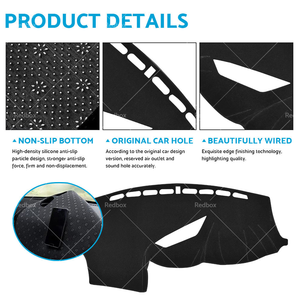 Dash Mat Dashmat Cover for Ford Focus RS 2012 - 2018 Dashboard Carpet Anti-Slip