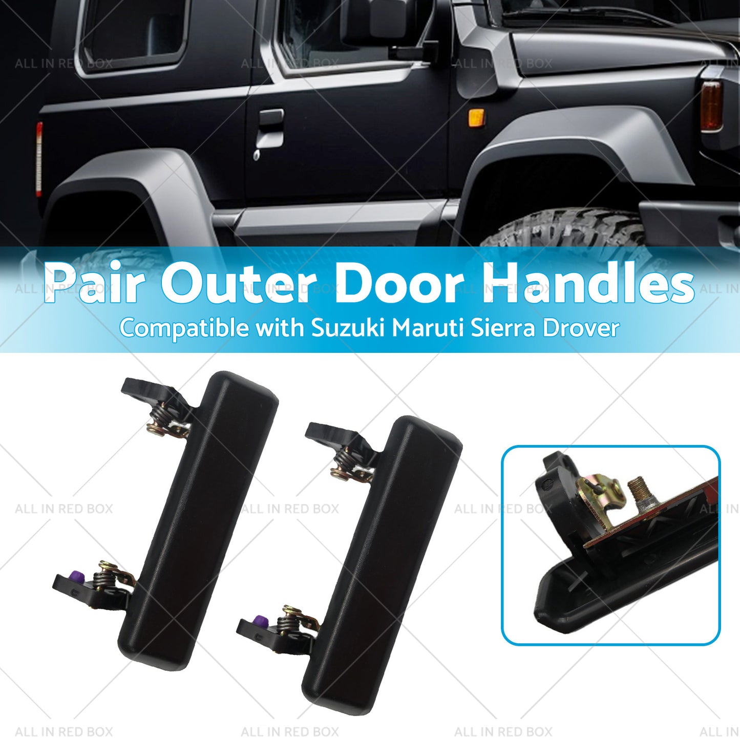 Pair Outer Door Handles Suitable for Suzuki Maruti Sierra Drover 1. 0 1. 3 81-99