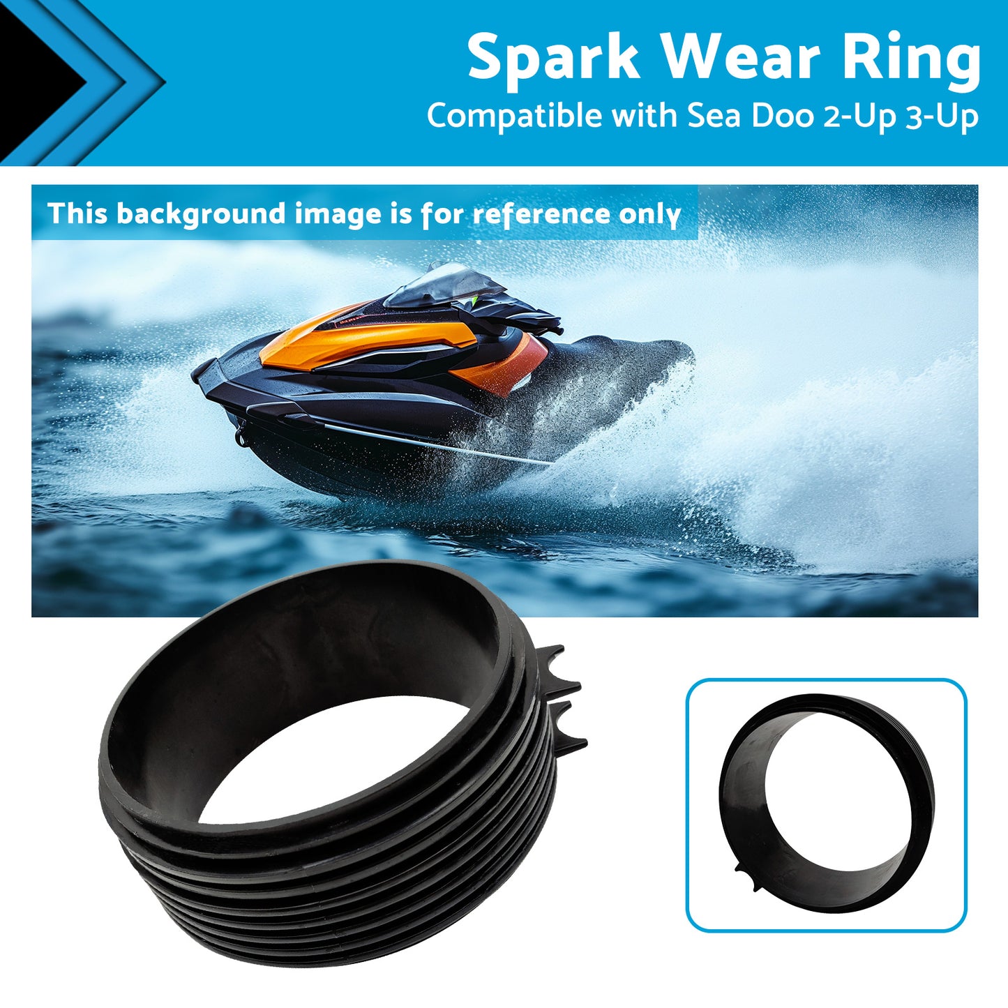 {{ 267-000-617 Spark Wear Ring Suitablefor Sea Doo 2-Up 3-Up 900 HO Ace Trixx 14-20 }} - Buy Car Parts Online at {{ Kaka Auto Parts }}.
