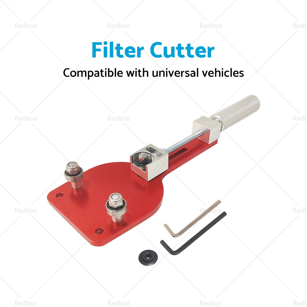 Filter Cutting Range 2-3 or 8 inch - 5 inch Car Oil Filter Cutter Tool Aluminum Alloy Red