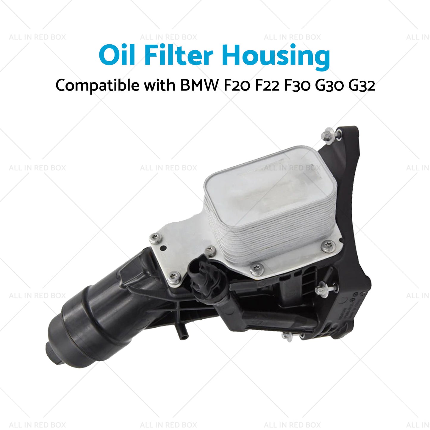{{ Black Engine Oil Cooler Filter Housing Suitable For BMW F20 F22 F30 G30 G32 }} - Buy Car Parts Online at {{ Kaka Auto Parts }}.