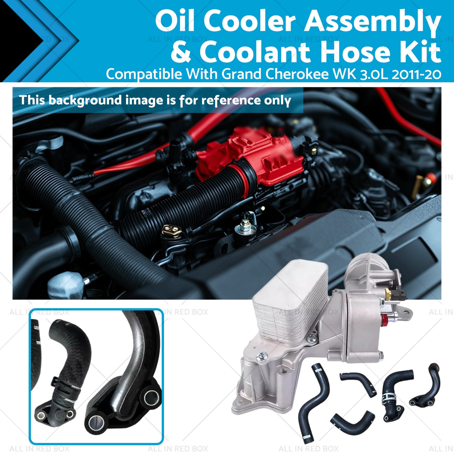 Complete Oil Cooler Assembly Suitable For Jeep WK2 3.0L EcoDiesel 68269916AB