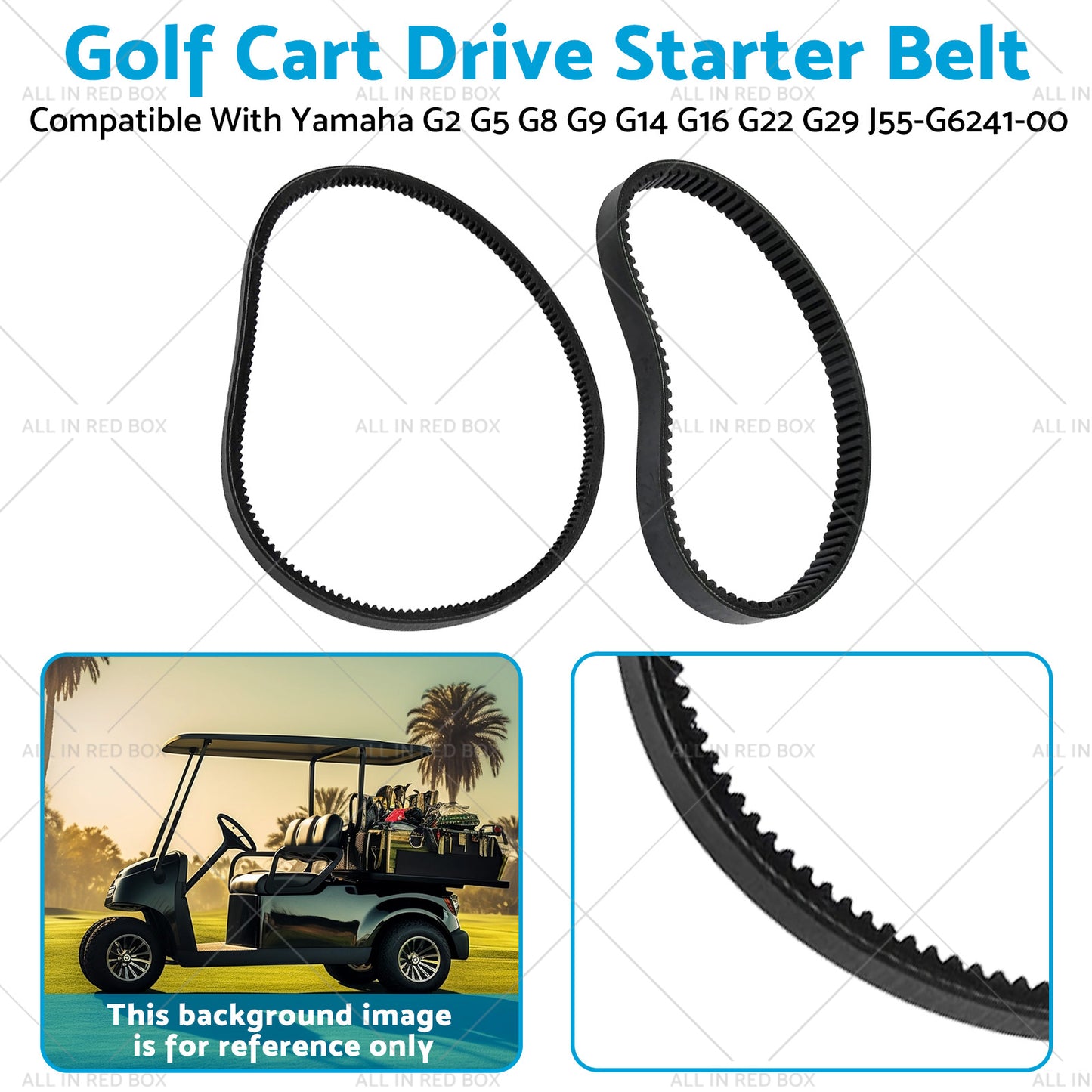 {{ J55-G6241-00 Golf Cart Drive Starter Belt Suitable For Yamaha G2 G5 G8 G9 G14 }} - Buy Car Parts Online at {{ Kaka Auto Parts }}.