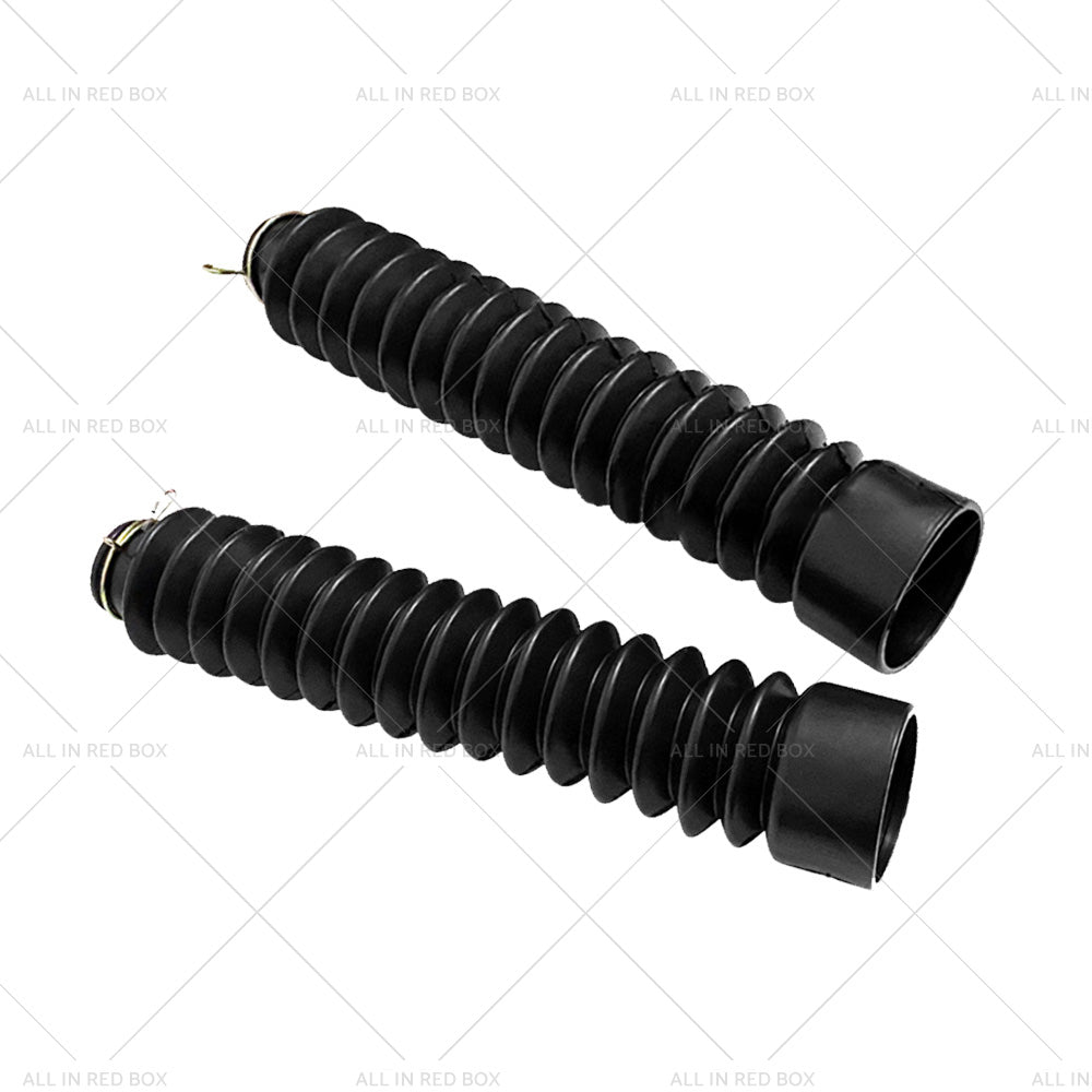 Motorcycle Rubber Front Fork Cover Dust Gaiters Gaitor Boot Shock Absorber Black