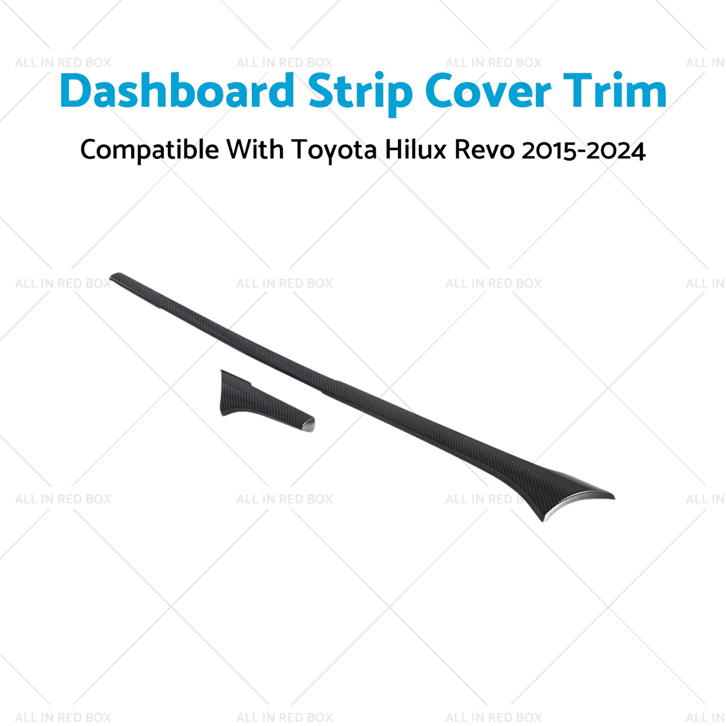 {{ ABS Carbon Dashboard Strip Cover Trim Suitable For Toyota Hilux Revo 2015-2024 }} - Buy Car Parts Online at {{ Kaka Auto Parts }}.